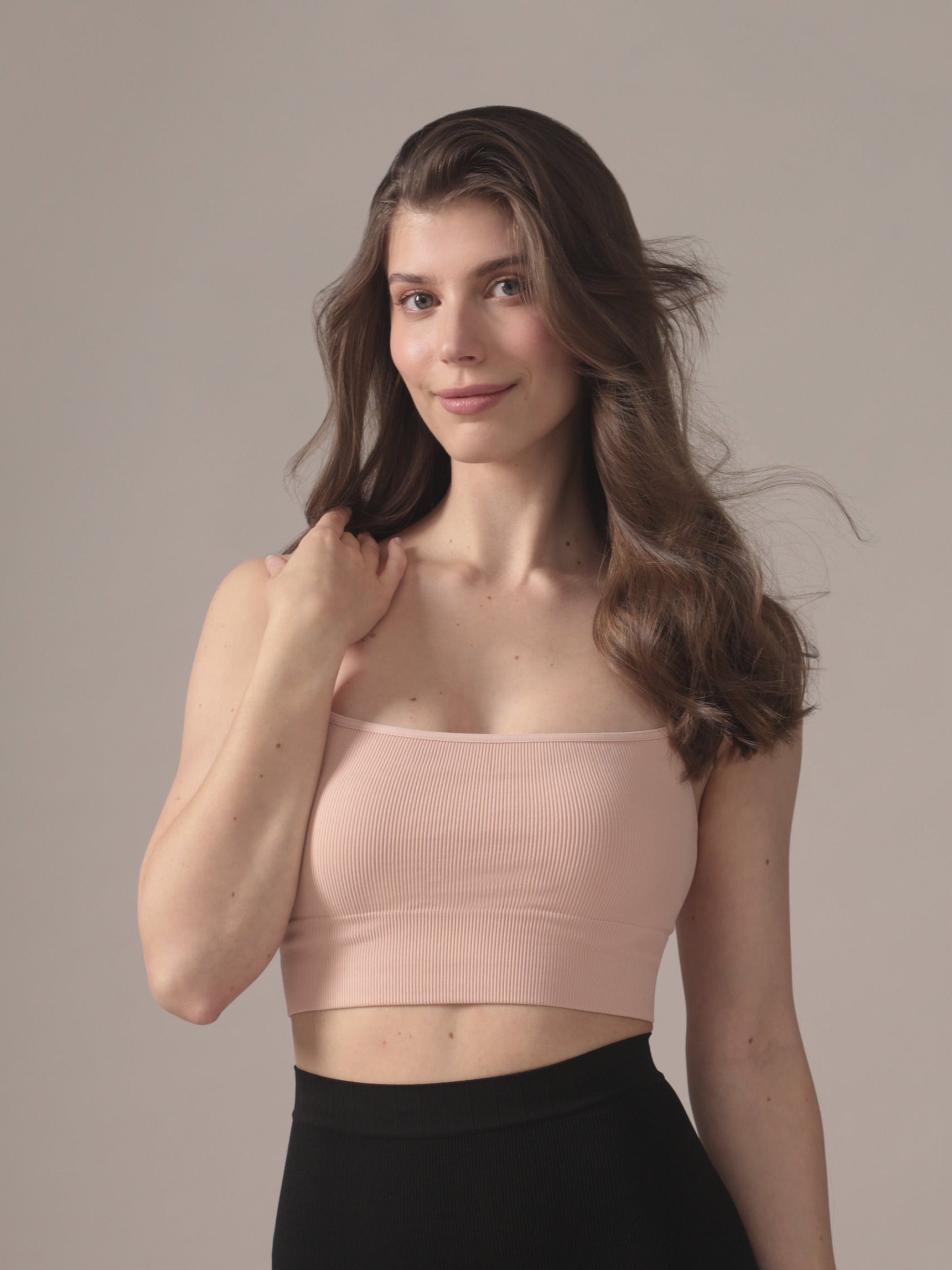 Seamless Cropped Cami in Ballerina Pink