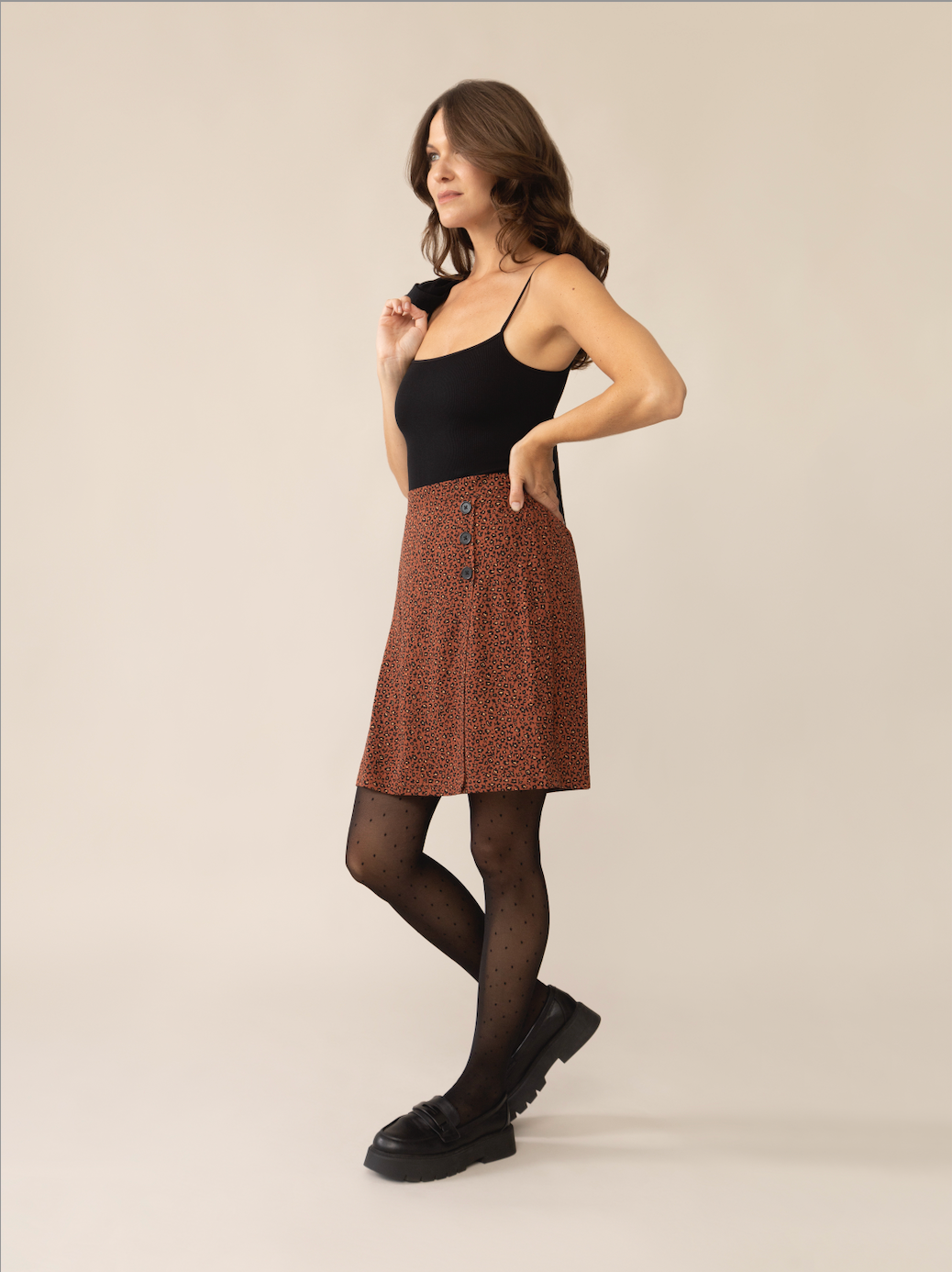 Hailey Wild Flowers Wrap Skirt