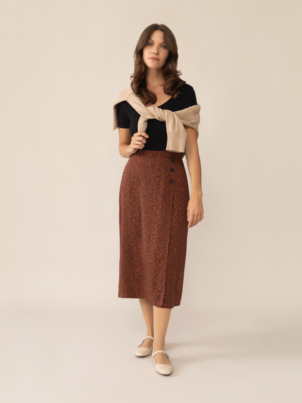 Anaïs Wild Flowers Wrap Skirt