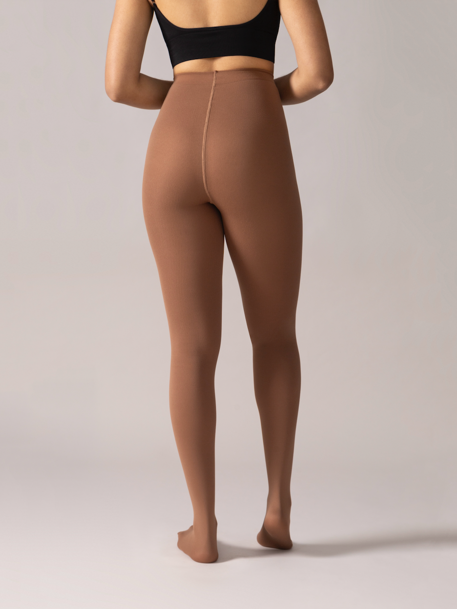 Collant chaud en molleton - Café
