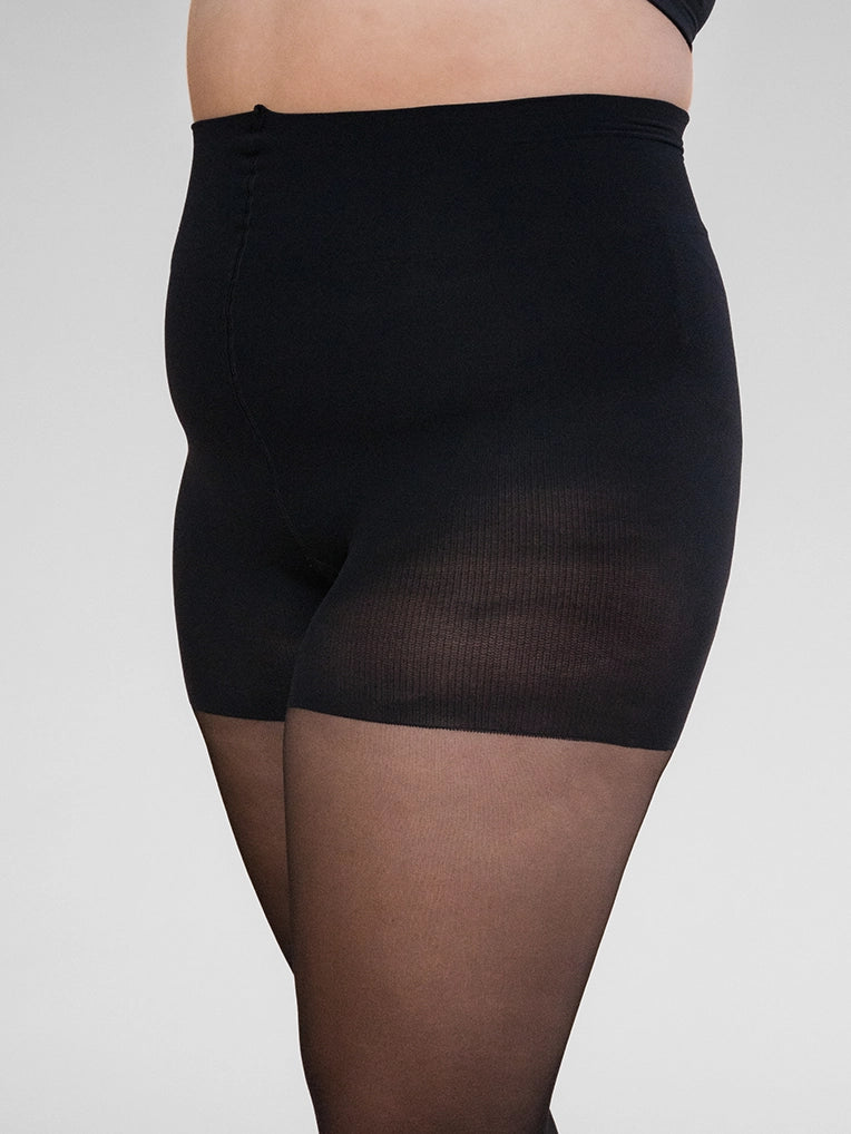 Sheer Shaping Tights 30D in Black