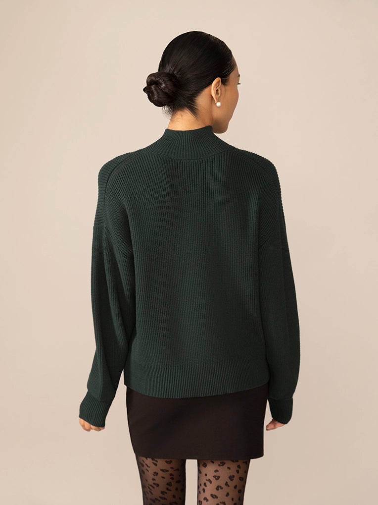 Forest Green Heavy Knit Sweater