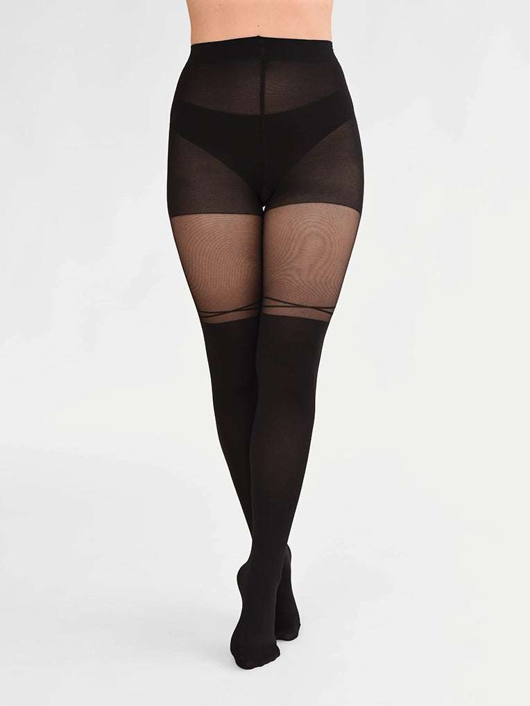 Criss-cross Over-the-Knee Tights