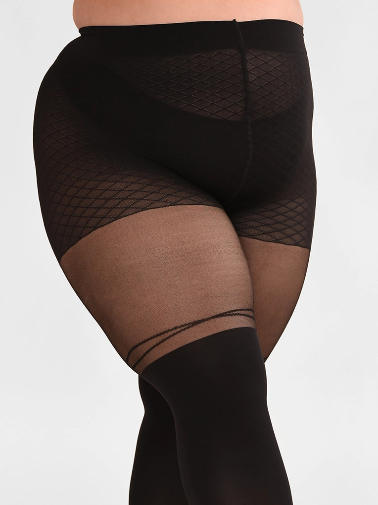 Criss-cross Over-the-Knee Tights