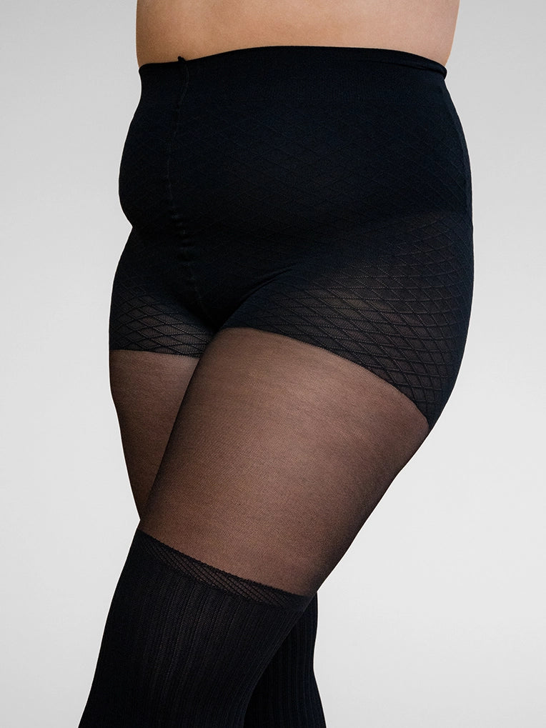 Ribbed Over-the-Knee Tights