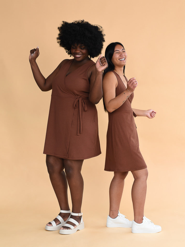 Sleeveless dress made in canada