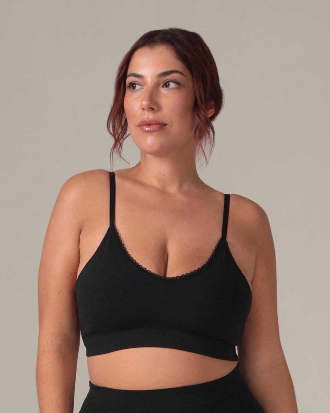 Leopard Soft Touch Seamless Bralette in Black