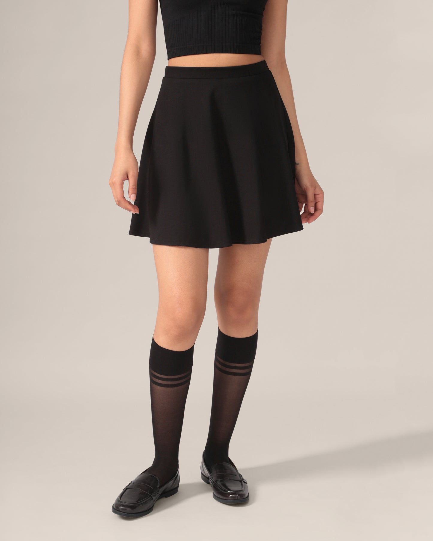 Double Stripe Knee High Socks