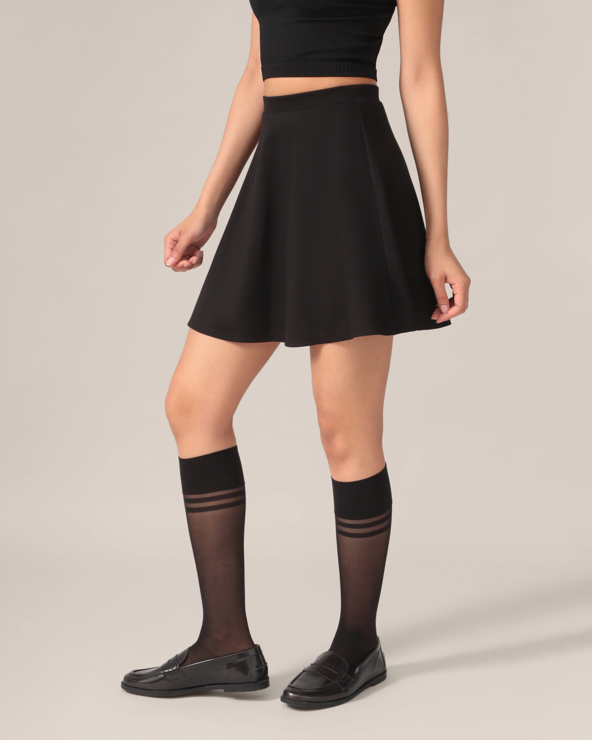 Double Stripe Knee High Socks