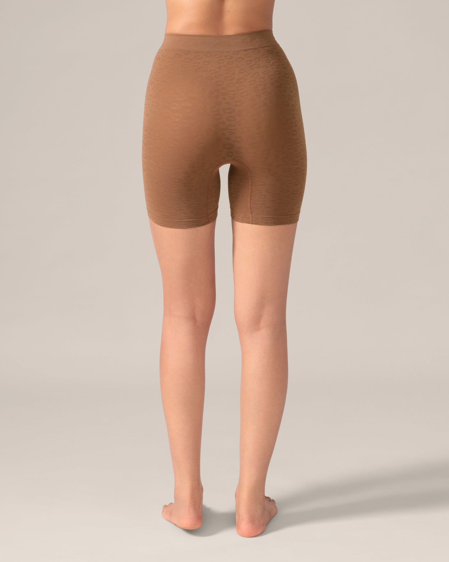 Leopard Soft Touch Seamless Undershorts in Coffee