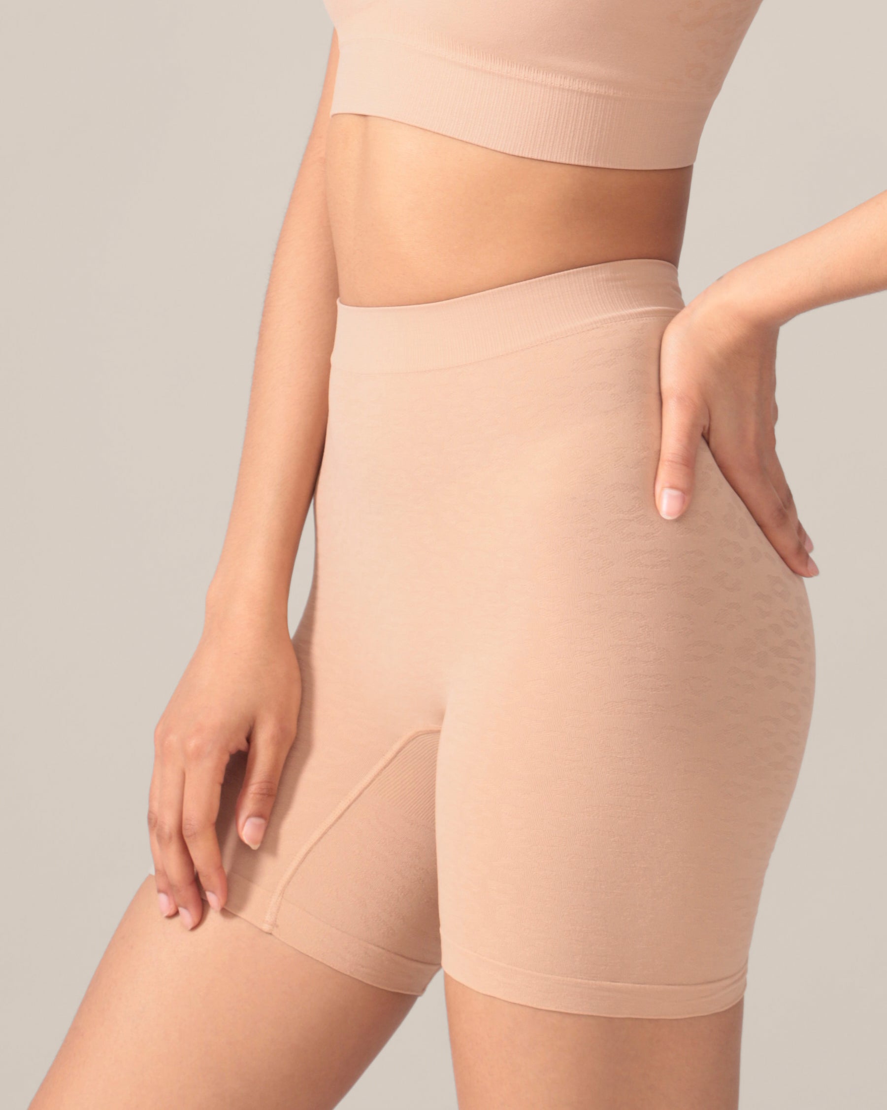 Short sans coutures motif léopard - Dune