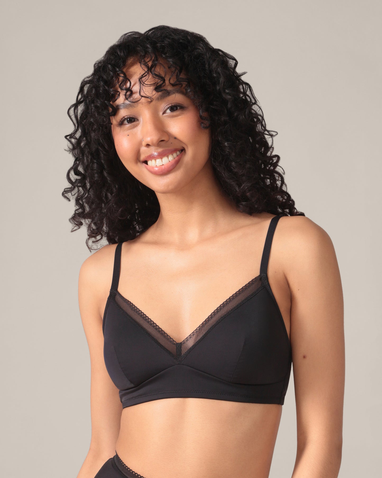 Eversoft Triangle Bralette in Black