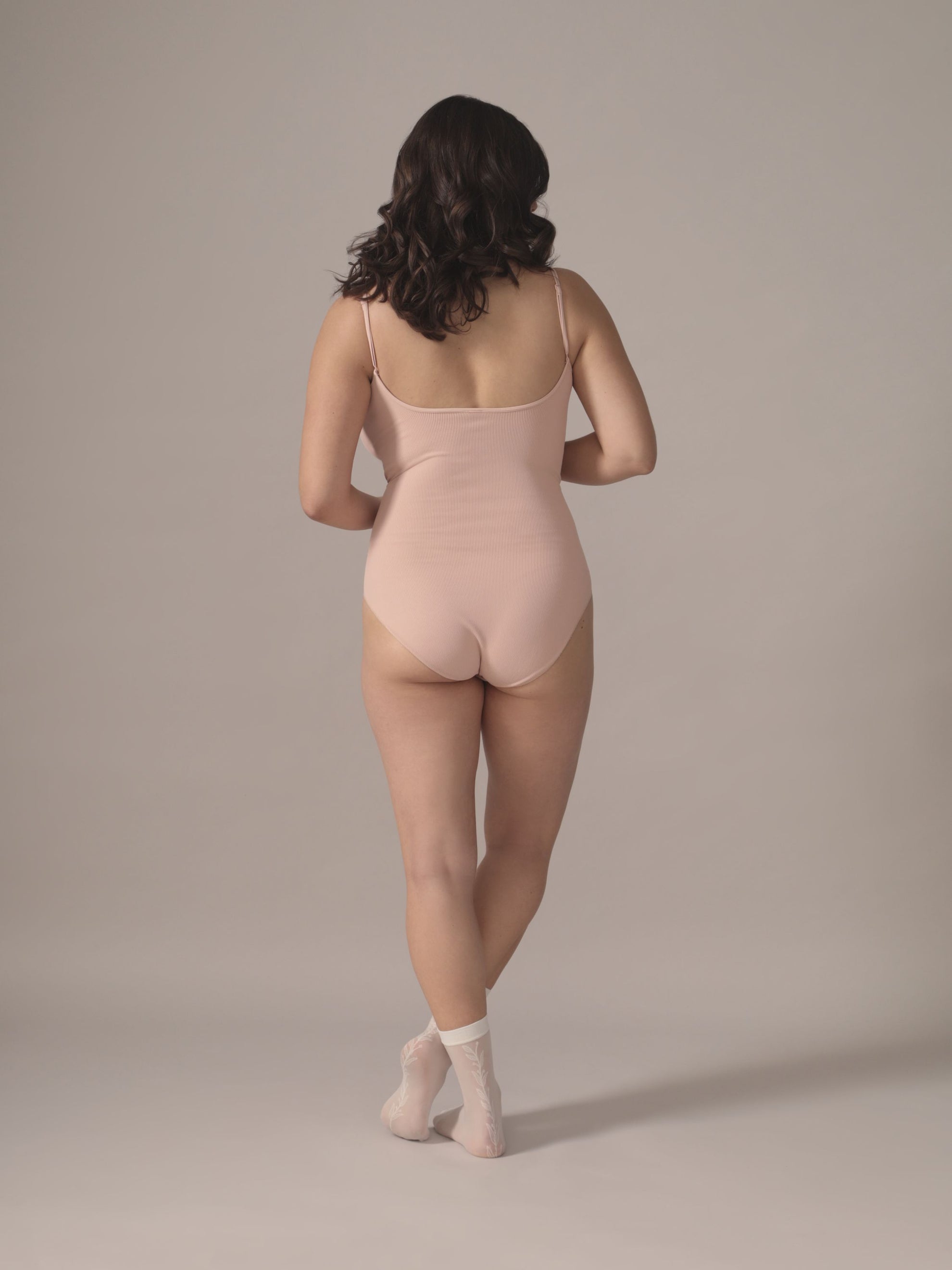 Justaucorps sans coutures rose ballerine