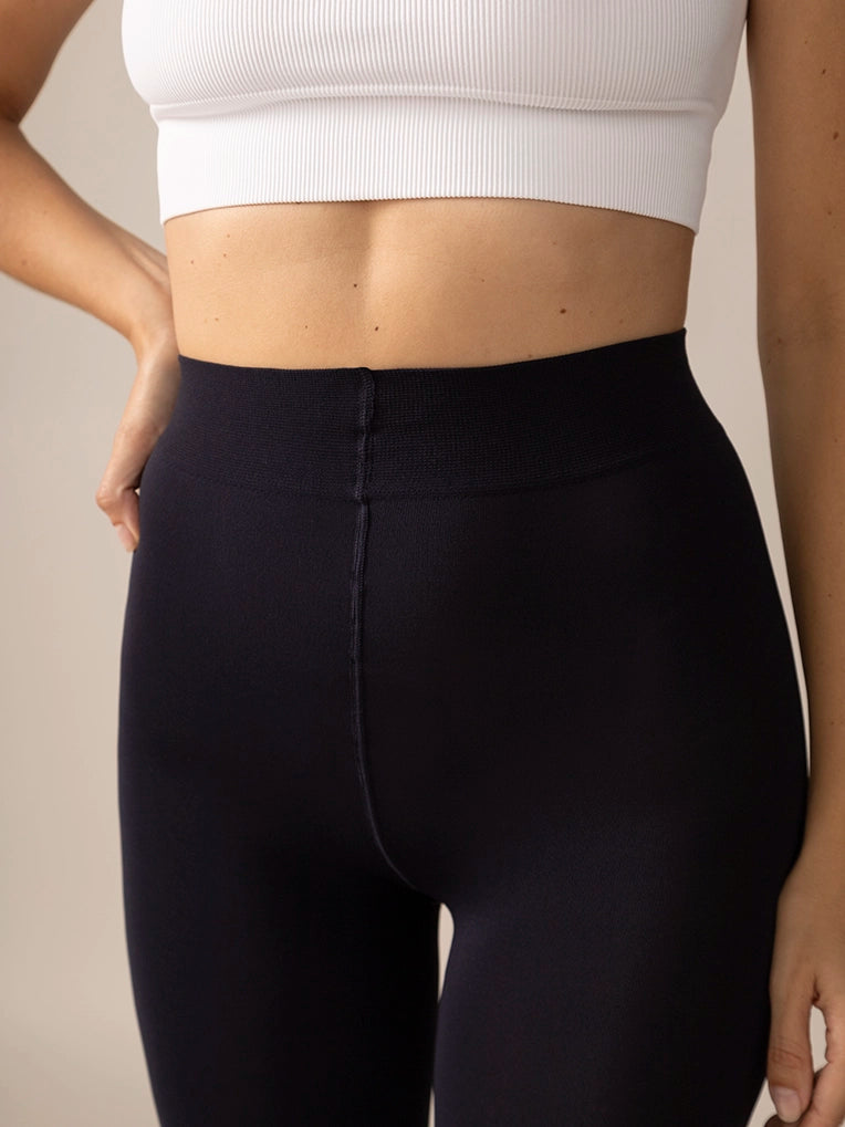 Collant au toucher soyeux 80D - Marine