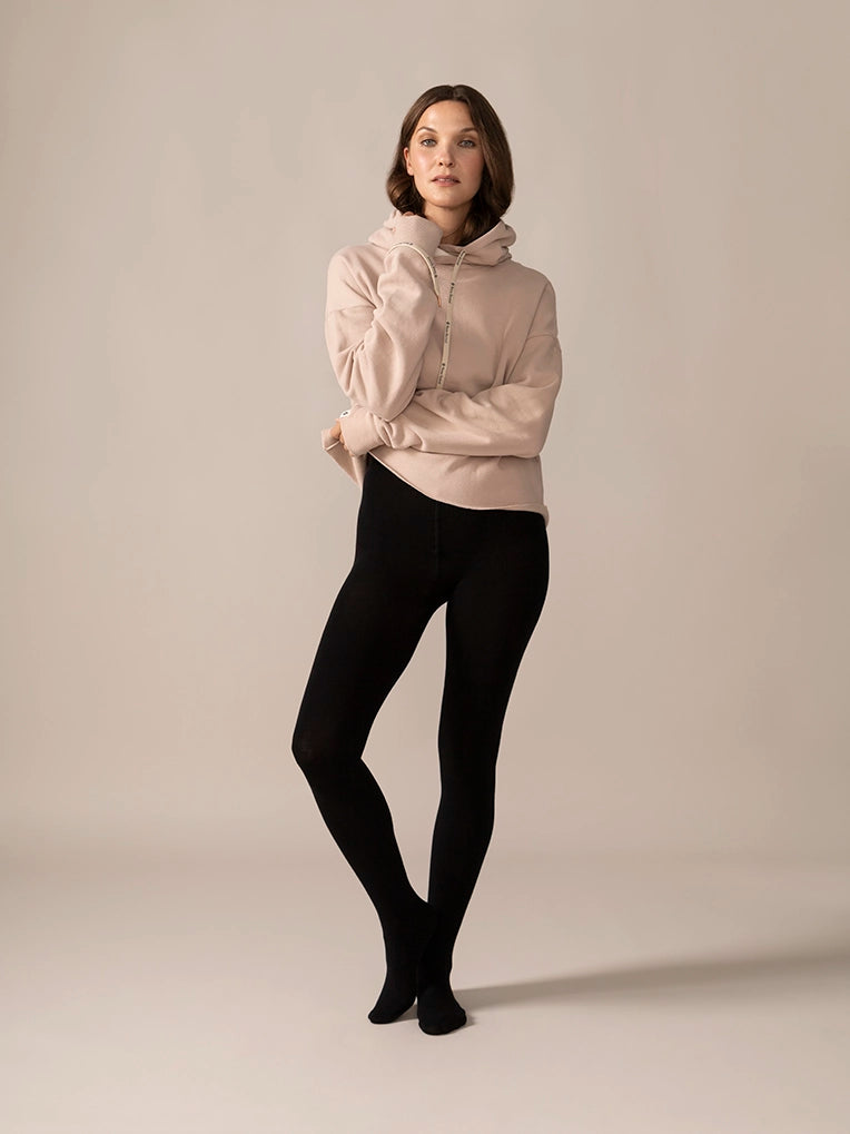 Black Organic Cotton Tights