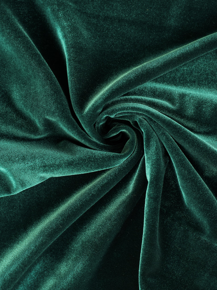 robe en velours vert foret