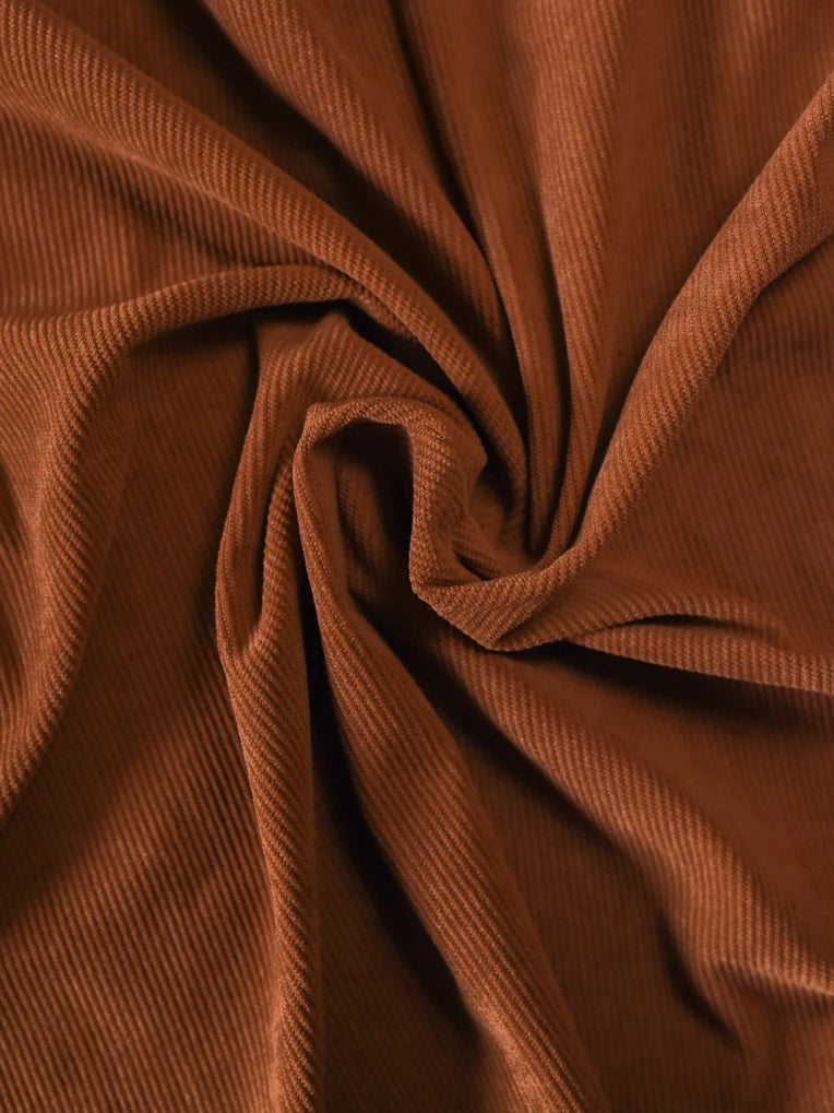 Jupe-short velours côtelé Clara cognac