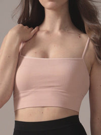 Camisole courte sans coutures en Rose ballerine