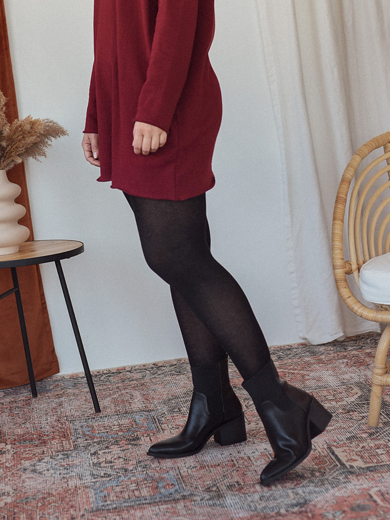 Black warm tights