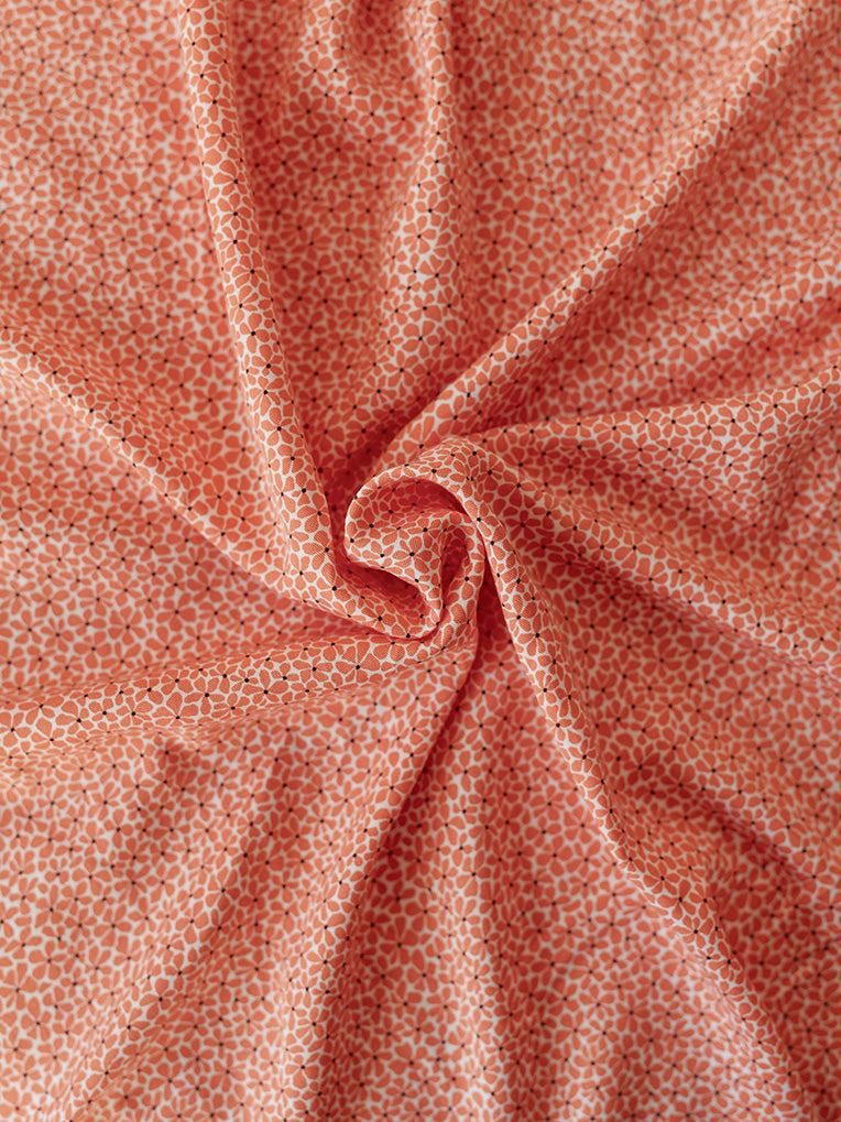 Jupe portefeuille cosmos Louise orange